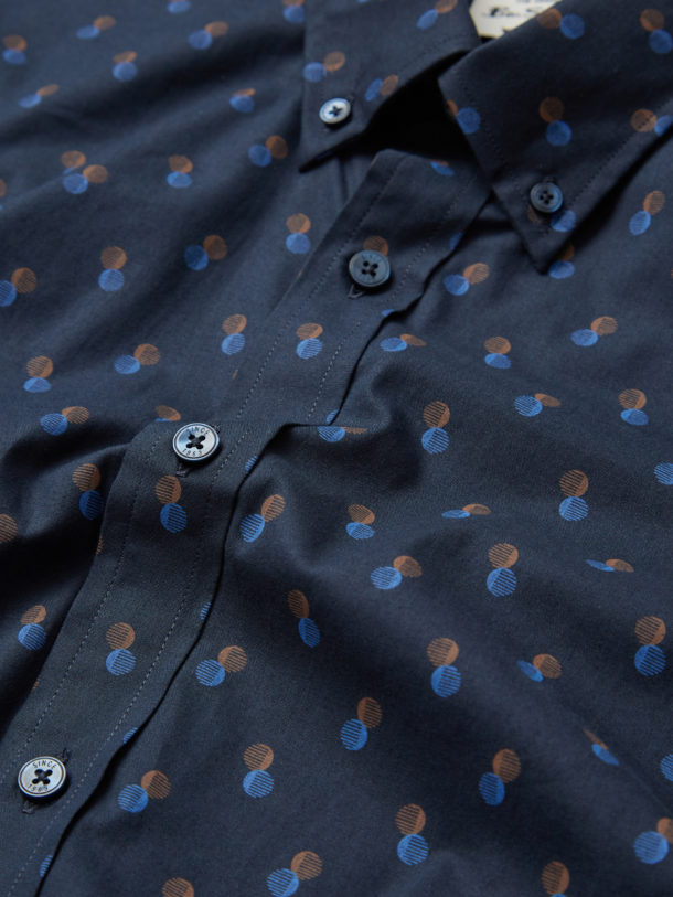 Ben Sherman - Spot Print Shirt - Midnight - Image 4