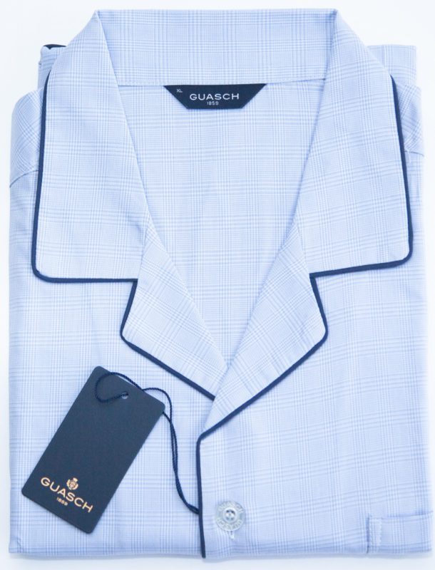 Guasch Cotton Pyjamas - Blue Check