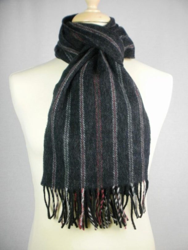 John Hanly & Co Ltd Lambswool Wide Rope Effect Scarves