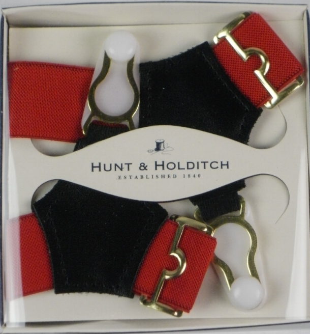 Hunt & Holditch Plain Sock Suspenders