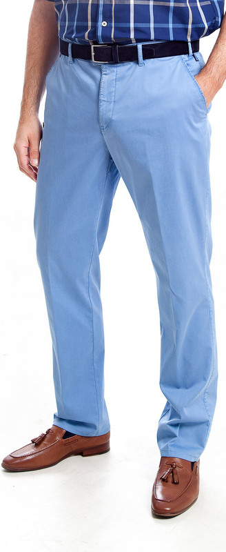 Bruhl Cotton Light Weight Trousers - Light Blue