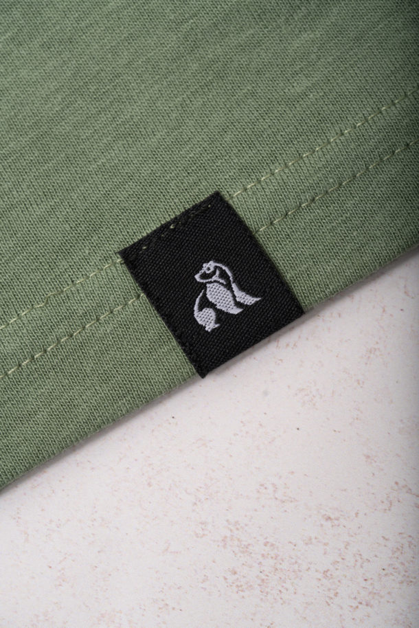Swole Panda Refibra Polo Shirt  - Khaki - Image 2