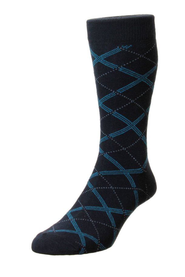 Hj Peacock Cotton Rich Socks - Three Pack Pair
