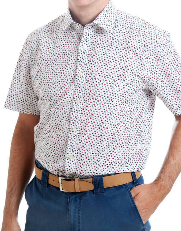 J.T Ascott Short Sleeve Shirt – Retro Red - Image 3