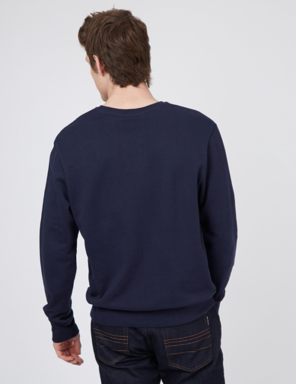 Ben Sherman - B Logo Crew Neck Sweatshirt - Marine - Image 2