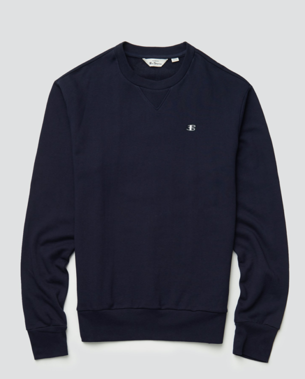 Ben Sherman - B Logo Crew Neck Sweatshirt - Marine - Image 3