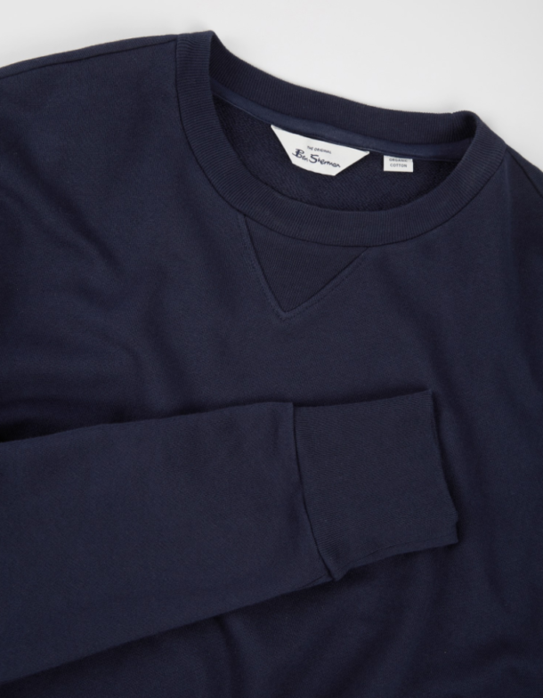 Ben Sherman - B Logo Crew Neck Sweatshirt - Marine - Image 4