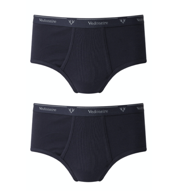 Vedoneire 2 Pack Classic Mens Briefs - Navy - Jockey Replacement - Image 2