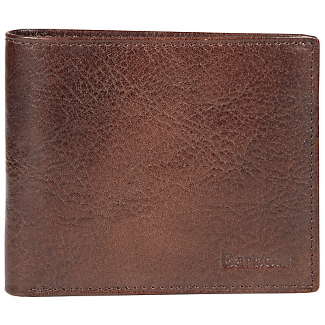 Barbour Leather Wallet-Dark Tan - Birtchnells