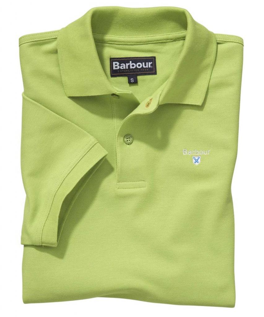 barbour polo shirt green