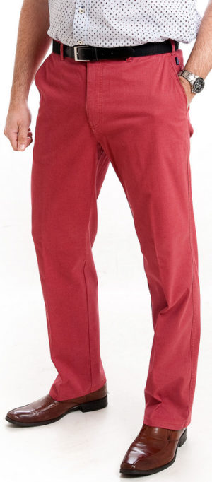 Bruhl Cotton Trousers - Washed Red