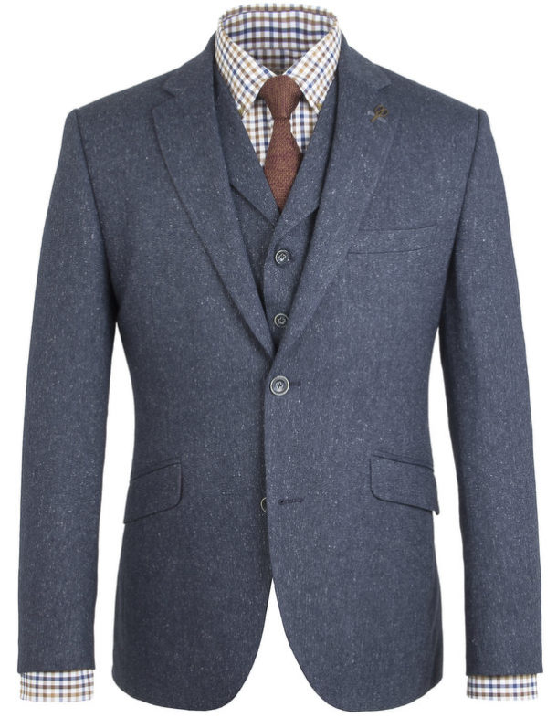 Peaky Blinders Inspired  Suit Jacket- Blue Fleck