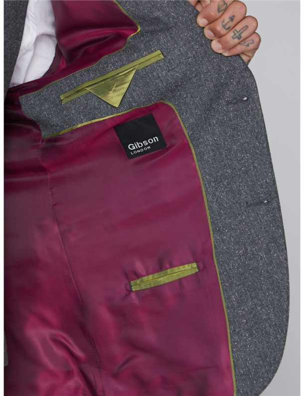 Peaky Blinders Inspired Suit Jacket - Gunmetal Grey Fleck - Image 5