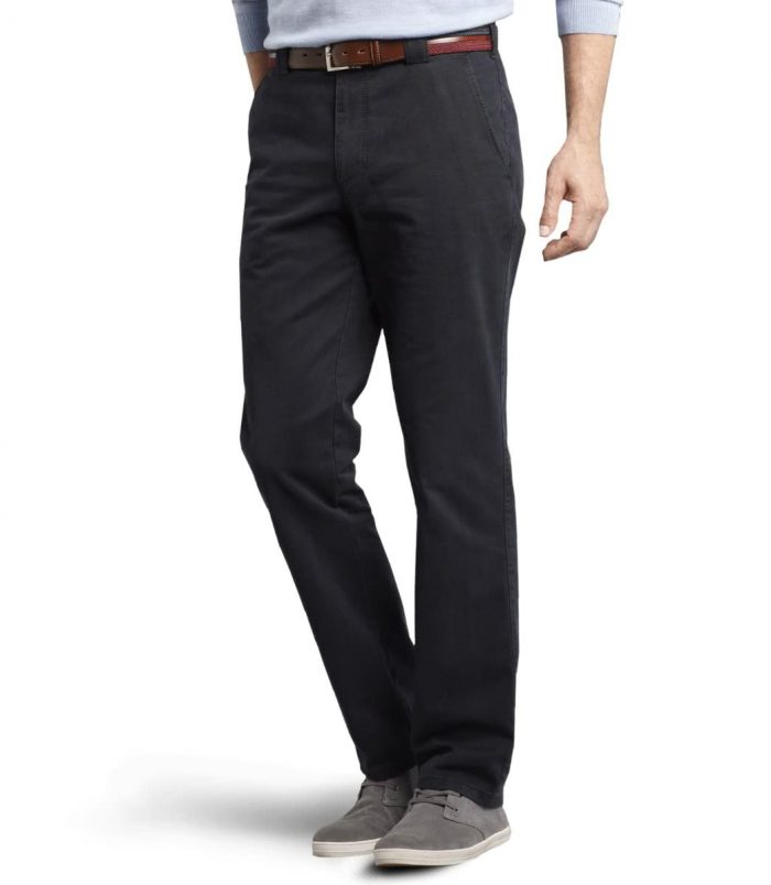 Meyer Stretch Chino Colourfast Roma Trouser- Navy