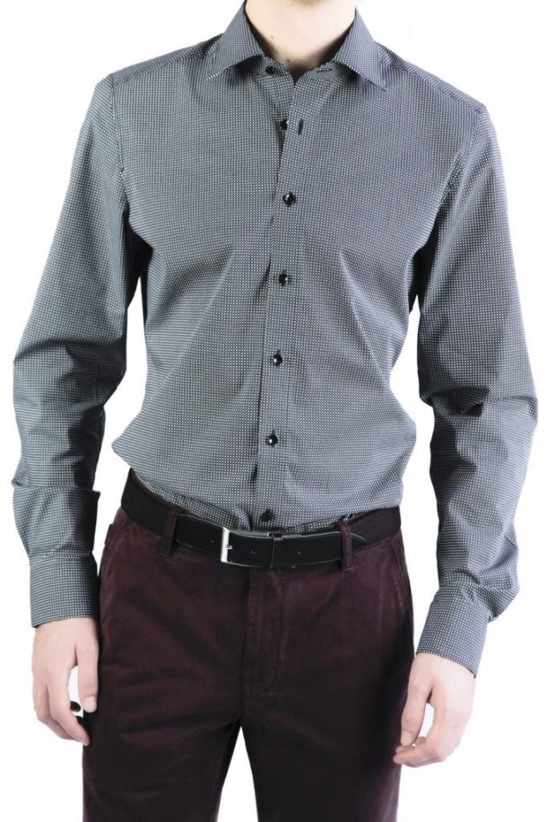 OLYMP Level Five Slim Fit  Shirt - Grey