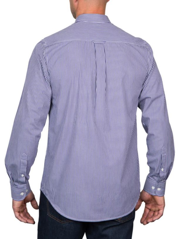 Raging Bull Bengal Stripe Shirt - Purple/White. - Image 3