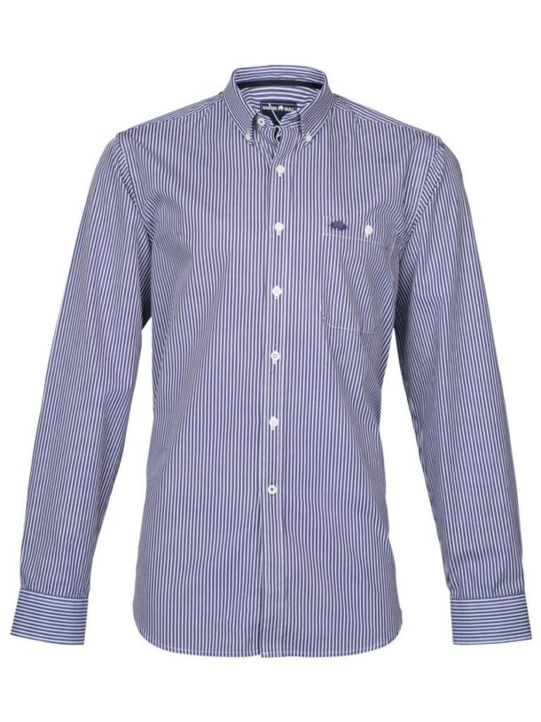 Raging Bull Bengal Stripe Shirt - Purple/White. - Image 4
