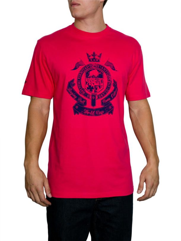 Raging Bull Crest T- shirt - Vivid Pink