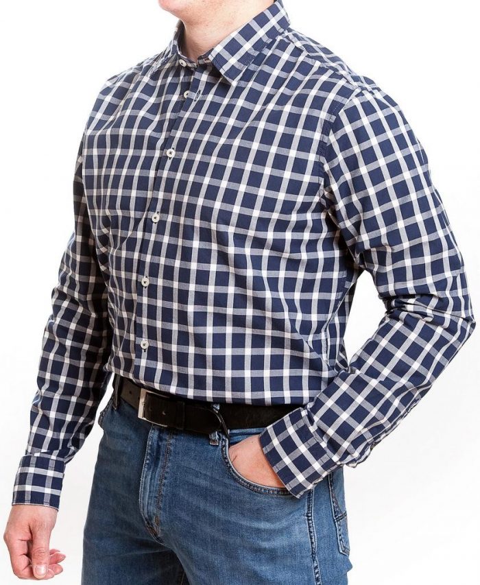 Seidensticker Casual Tailored Fit  Shirt - Navy Check