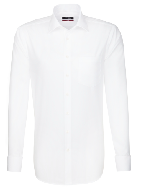 Seidensticker Splendesto Double Cuff  Shirt - White