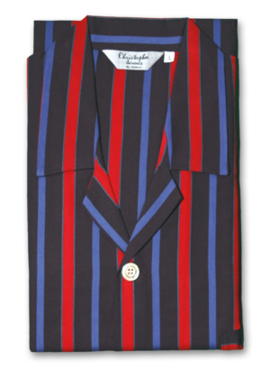 Somax 100% Cotton Striped Pyjamas - Red