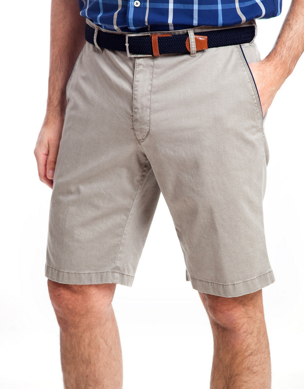 Sunwill Cotton Tailored Shorts - Atlanta Grey