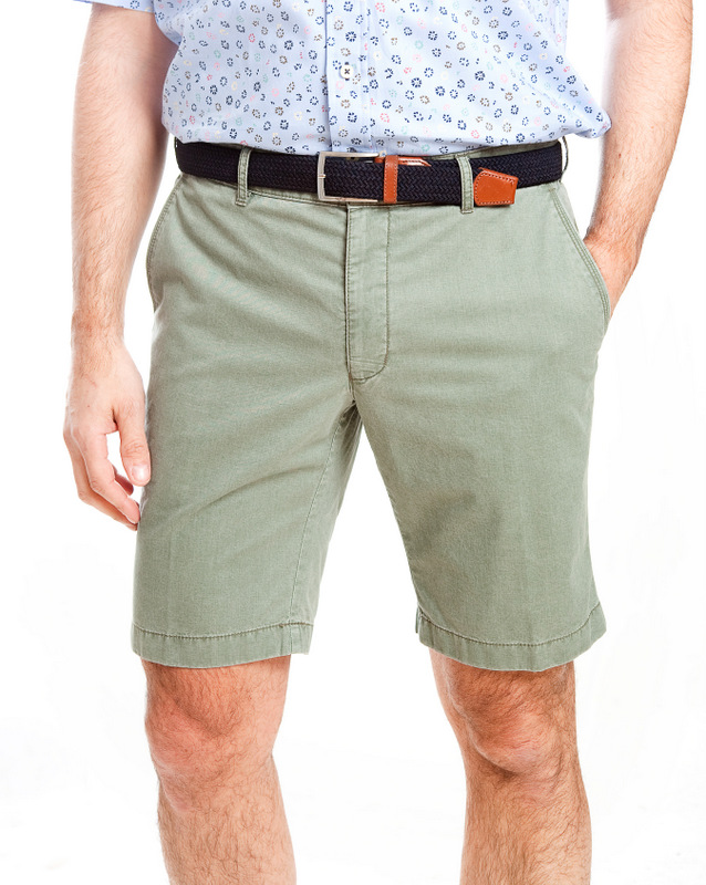 Sunwill Tailored Shorts - Cactus Green - 40”Waist Only - Birtchnells