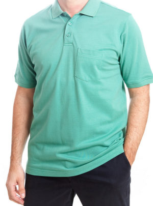 Today's Man Polo Shirt With Pocket - Green