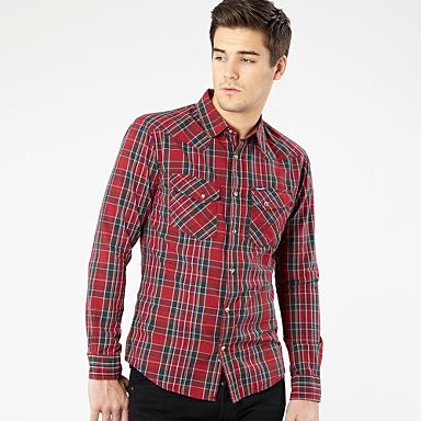 Wrangler Biking Red Western Shirt - Birtchnells